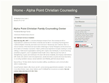 Tablet Screenshot of alphapointchristiancounseling.org